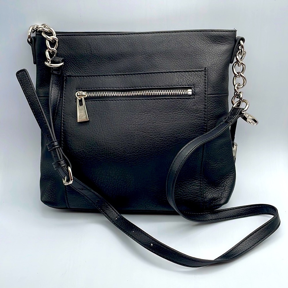 Black Leather Crossbody